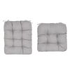 Rocking Chair Cushion 2 Pieces Back Seat Sets with Non-Slip Ties Polyester Fiber Filling 
Comfortable for Indoor Home Office Car