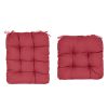 Rocking Chair Cushion 2 Pieces Back Seat Sets with Non-Slip Ties Polyester Fiber Filling 
Comfortable for Indoor Home Office Car