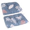 Rocking Chair Cushion 2 Pieces Back Seat Sets with Non-Slip Ties Polyester Fiber Filling Comfortable Cushions and Pads for Indoor Home Office Car