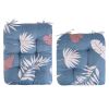 Rocking Chair Cushion 2 Pieces Back Seat Sets with Non-Slip Ties Polyester Fiber Filling Comfortable Cushions and Pads for Indoor Home Office Car
